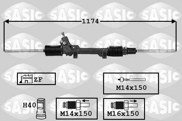 Sasic 7006021 - Рульовий механізм, рейка avtolavka.club