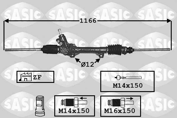 Sasic 7006022 - Рульовий механізм, рейка avtolavka.club