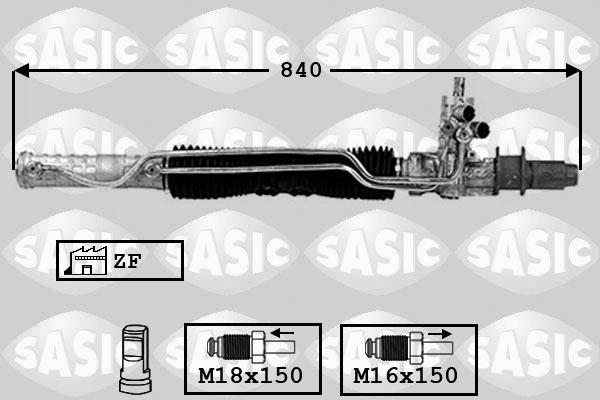 Sasic 7006075 - Рульовий механізм, рейка avtolavka.club