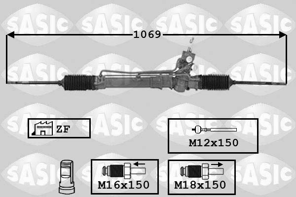 Sasic 7006071 - Рульовий механізм, рейка avtolavka.club