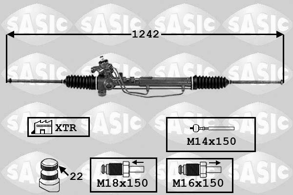 Sasic 7006149 - Рульовий механізм, рейка avtolavka.club