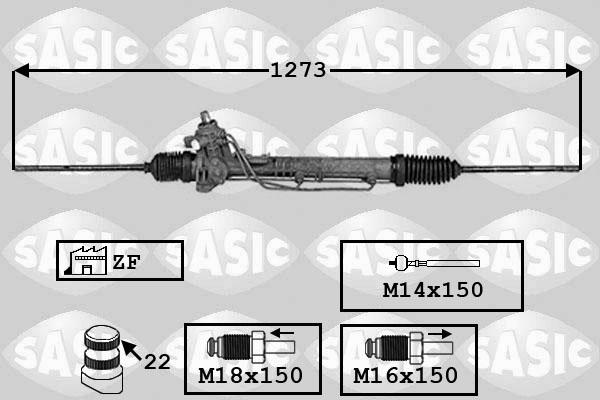 Sasic 7006145 - Рульовий механізм, рейка avtolavka.club