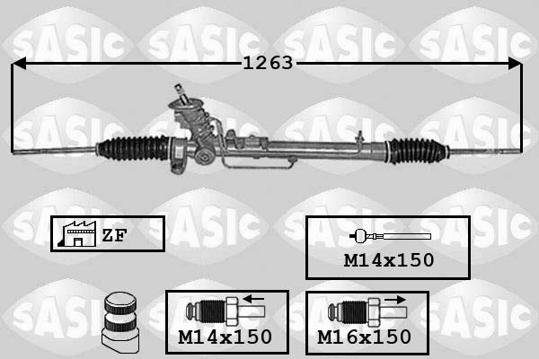 Sasic 7006140 - Рульовий механізм, рейка avtolavka.club