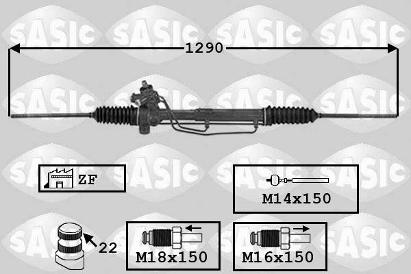 Sasic 7006154 - Рульовий механізм, рейка avtolavka.club