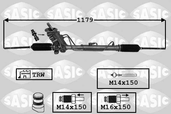 Sasic 7006155 - Рульовий механізм, рейка avtolavka.club