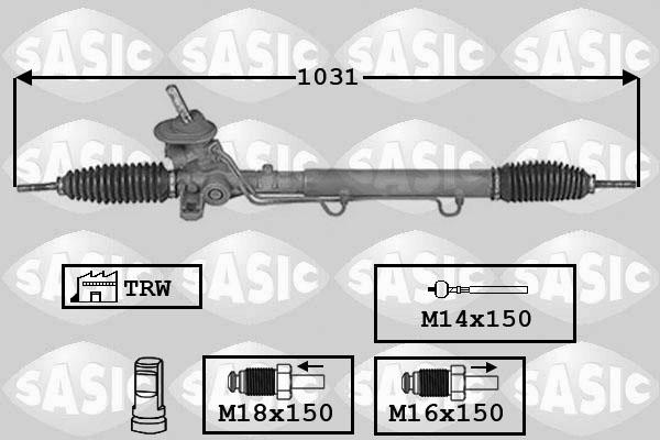 Sasic 7006151 - Рульовий механізм, рейка avtolavka.club