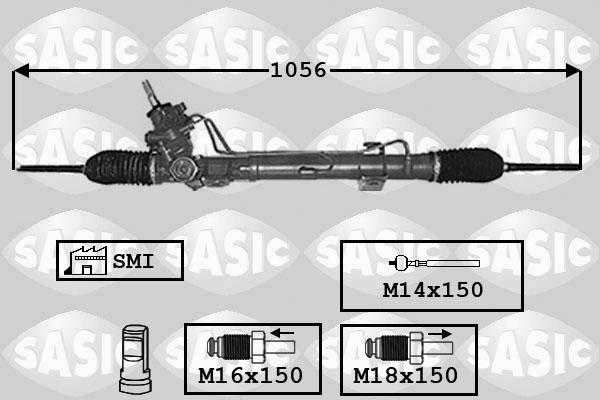 Sasic 7006169 - Рульовий механізм, рейка avtolavka.club