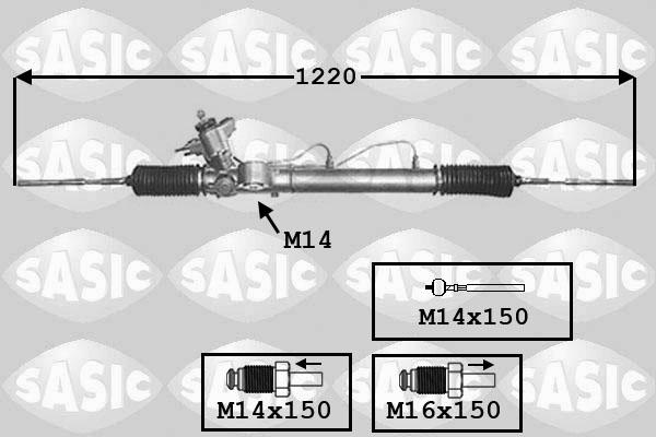 Sasic 7006164 - Рульовий механізм, рейка avtolavka.club