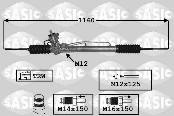 Sasic 7006163 - Рульовий механізм, рейка avtolavka.club