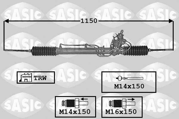 Sasic 7006162 - Рульовий механізм, рейка avtolavka.club