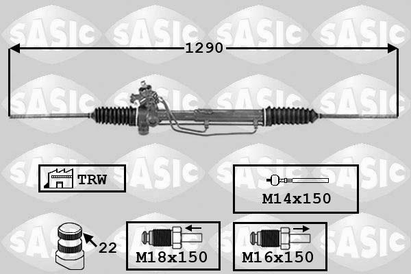 Sasic 7006139 - Рульовий механізм, рейка avtolavka.club