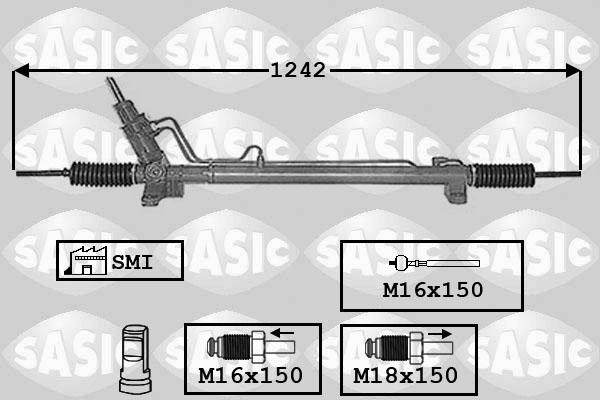 Sasic 7006130 - Рульовий механізм, рейка avtolavka.club