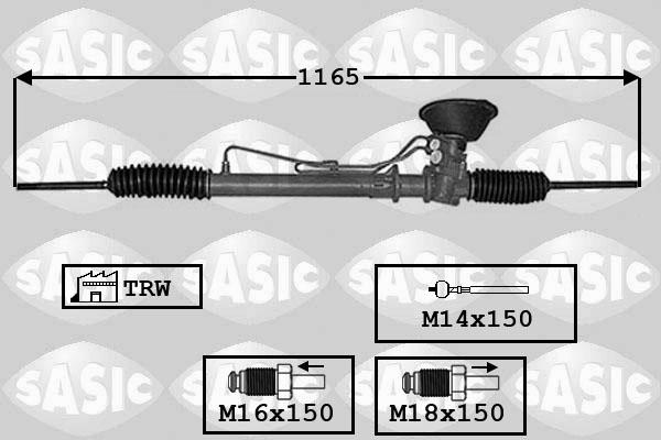 Sasic 7006133 - Рульовий механізм, рейка avtolavka.club