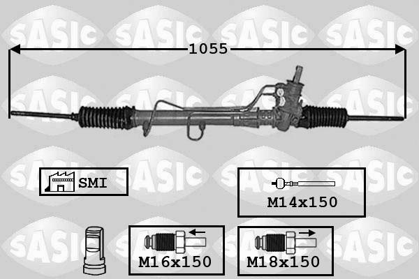 Sasic 7006124 - Рульовий механізм, рейка avtolavka.club