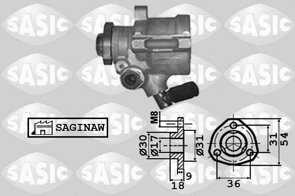 Sasic 7076039 - Гідравлічний насос, рульове управління, ГУР avtolavka.club