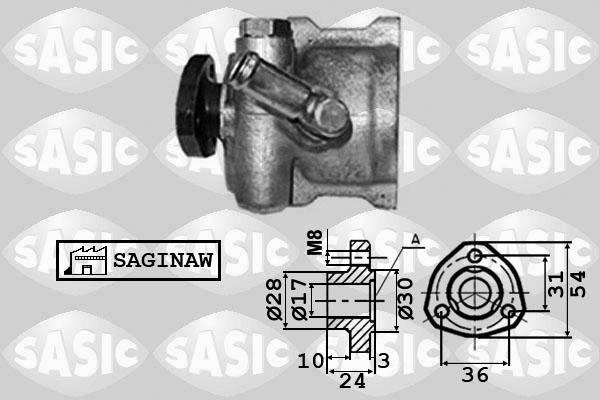 Sasic 7076030 - Гідравлічний насос, рульове управління, ГУР avtolavka.club