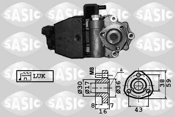 Sasic 7076032 - Гідравлічний насос, рульове управління, ГУР avtolavka.club