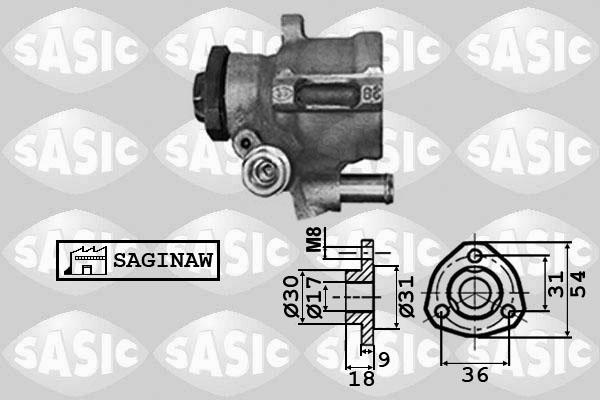 Sasic 7076021 - Гідравлічний насос, рульове управління, ГУР avtolavka.club