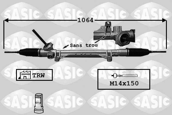 Sasic 7174019 - Рульовий механізм, рейка avtolavka.club