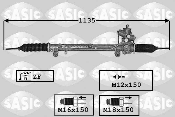 Sasic 7176055 - Рульовий механізм, рейка avtolavka.club