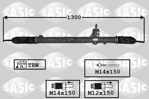 Sasic 7176053 - Рульовий механізм, рейка avtolavka.club