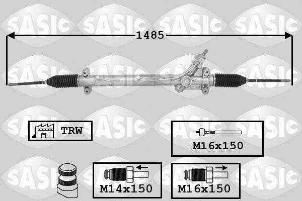 Sasic 7176068 - Рульовий механізм, рейка avtolavka.club