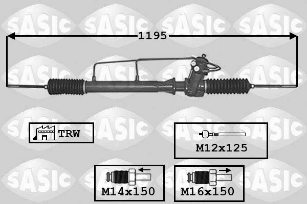 Sasic 7176003 - Рульовий механізм, рейка avtolavka.club