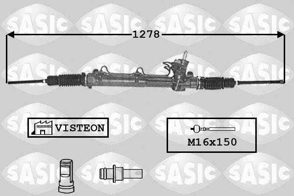 Sasic 7176030 - Рульовий механізм, рейка avtolavka.club