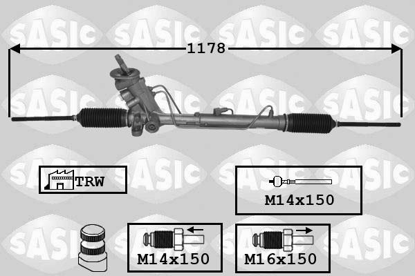 Sasic 7176071 - Рульовий механізм, рейка avtolavka.club