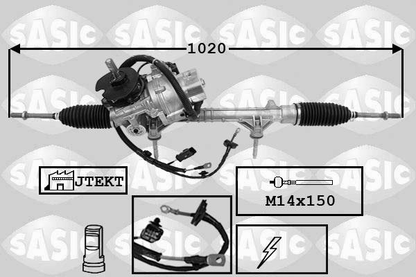 Sasic 7170065 - Рульовий механізм, рейка avtolavka.club