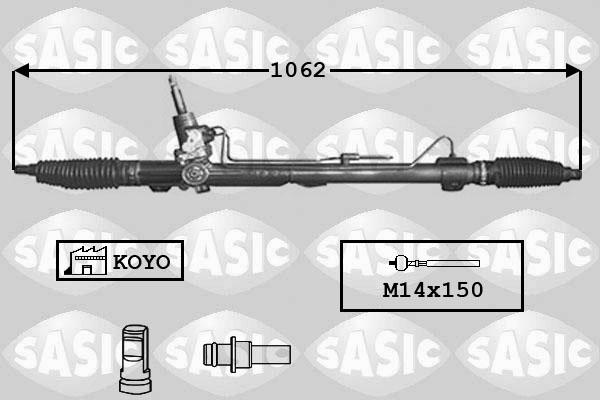 Sasic 7170001 - Рульовий механізм, рейка avtolavka.club