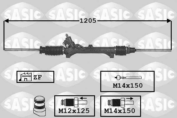 Sasic 7170016 - Рульовий механізм, рейка avtolavka.club