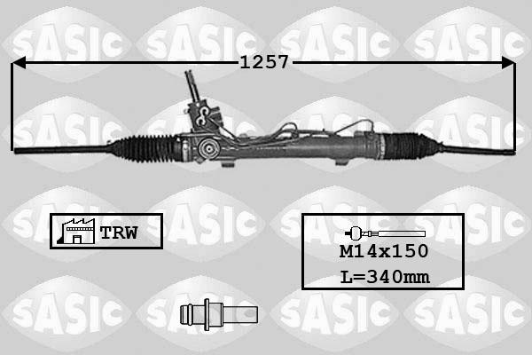 Sasic 7170038 - Рульовий механізм, рейка avtolavka.club