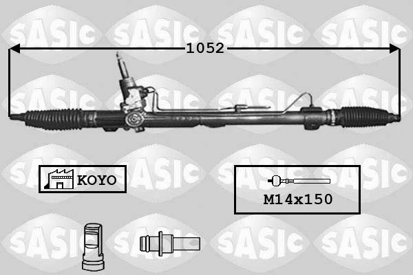 Sasic 7170028 - Рульовий механізм, рейка avtolavka.club