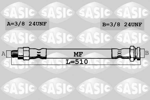 Sasic SBH4087 - Гальмівний шланг avtolavka.club