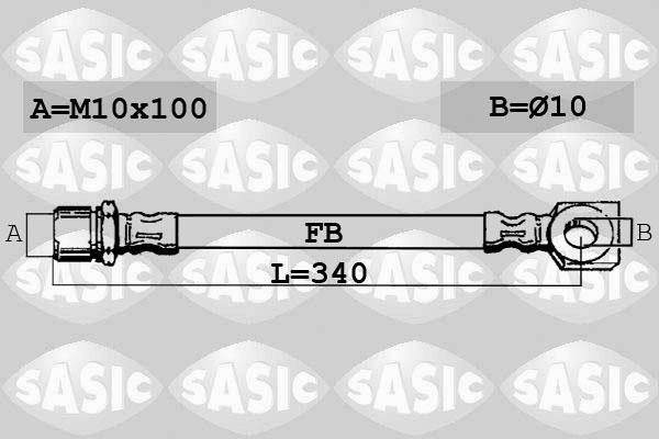 Sasic SBH6363 - Гальмівний шланг avtolavka.club