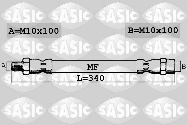 Sasic SBH6380 - Гальмівний шланг avtolavka.club