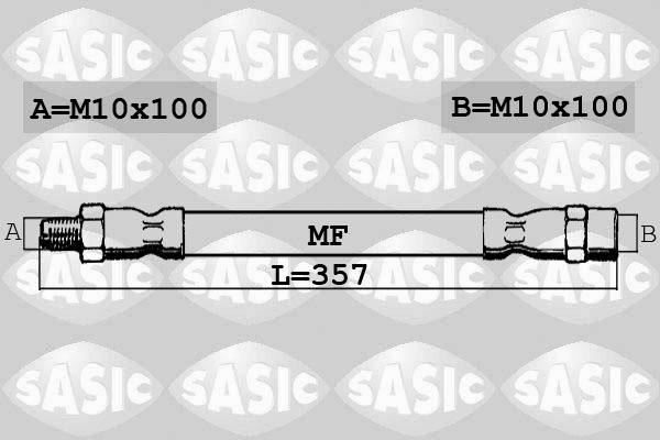 Sasic SBH6273 - Гальмівний шланг avtolavka.club