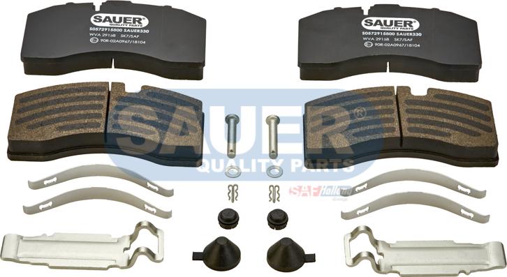 SAUER S0572915810 - Гальмівні колодки, дискові гальма avtolavka.club