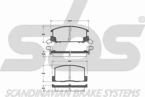 SBS 1501224511 - Гальмівні колодки, дискові гальма avtolavka.club