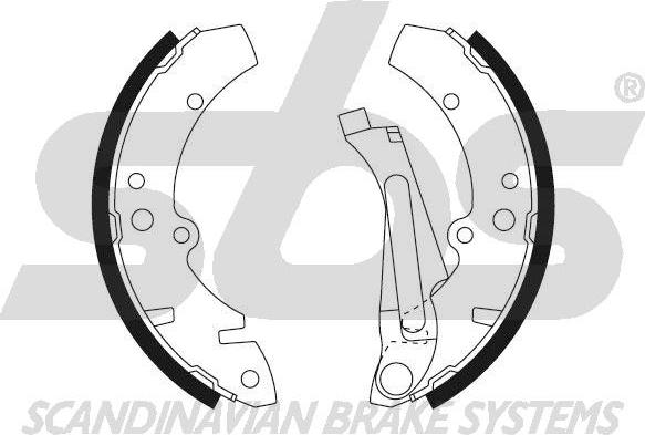 SBS 18492747293 - Комплект гальм, барабанний механізм avtolavka.club