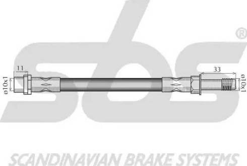 SBS 1330.8547105 - Гальмівний шланг avtolavka.club