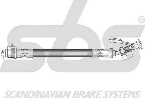 SBS 1330853951 - Гальмівний шланг avtolavka.club