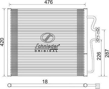 SCHNIEDER AUTOTECH BMS85.00072 - Конденсатор, кондиціонер avtolavka.club