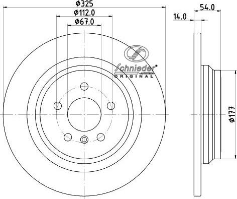 SCHNIEDER AUTOTECH BZS55.00032 - Гальмівний диск avtolavka.club