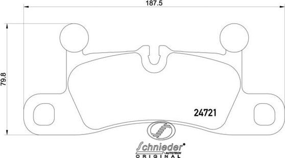 SCHNIEDER AUTOTECH SBP015-101 - Гальмівні колодки, дискові гальма avtolavka.club