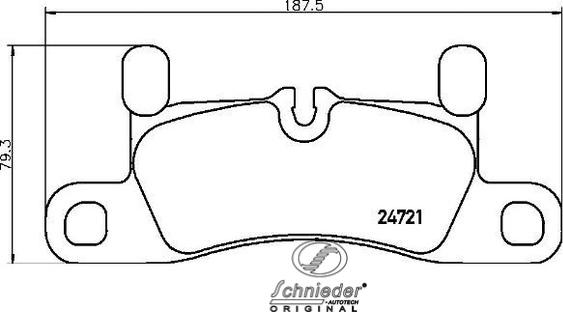 SCHNIEDER AUTOTECH SBP015-121 - Гальмівні колодки, дискові гальма avtolavka.club