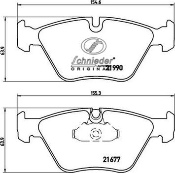 SCHNIEDER AUTOTECH SBP010-711 - Гальмівні колодки, дискові гальма avtolavka.club