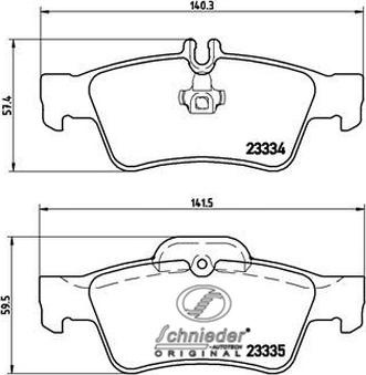 SCHNIEDER AUTOTECH SBP018-751 - Гальмівні колодки, дискові гальма avtolavka.club