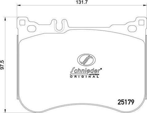 SCHNIEDER AUTOTECH SBP020-581 - Гальмівні колодки, дискові гальма avtolavka.club